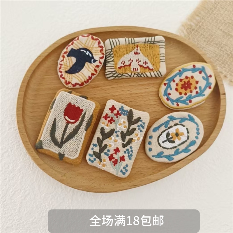 胸针日系徽章布艺手作胸针