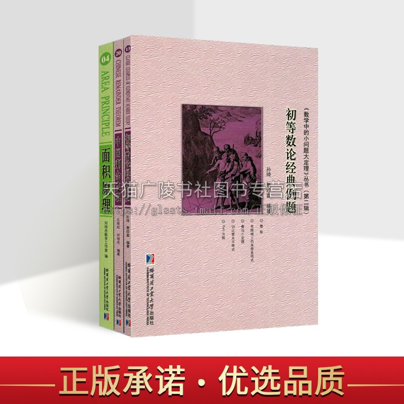 数学中的小问题大定理丛书（共三册）面积原理问题 中国剩余定理总数法构建中国历史年表 初等数论经典例题 数学教材 哈工大出版社