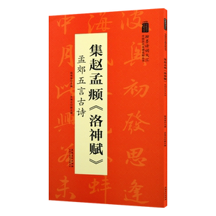 集赵孟頫洛神赋 孟郊五言古诗 翰墨诗词大汇 中国历代名碑名帖丛书 陆有珠著行书毛笔字帖临摹书籍碑帖米字格 畅销 安徽美术出版社