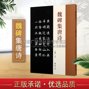 魏碑集唐诗 楷书碑帖成人学生字帖简体旁注古典文学古代传统文化艺术法帖名家古诗词书法理论赏析技法研究临摹范本鉴赏 中国书店