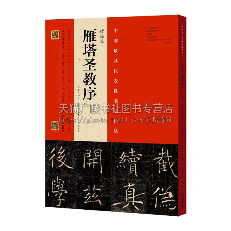 褚遂良 雁塔圣教序 原石拓片 程志宏临本赵世骏临本 中国具代表性书法作品 书法字帖碑帖 视频全覆盖讲解示范四色彩印 河南美术