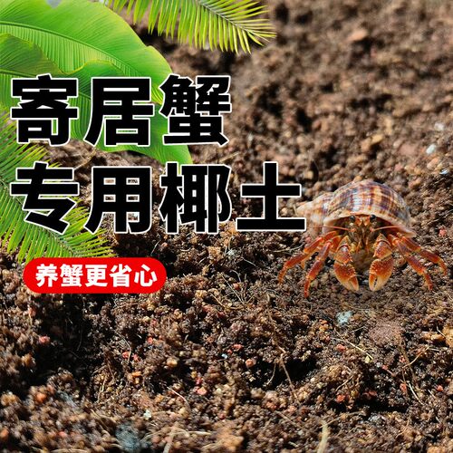 寄居蟹椰土乌龟爬宠椰土冬眠用品过冬土保暖垫材天然椰砖巴西龟