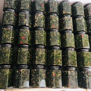 湖北特产腌荆芥农家手工下饭菜1斤现做大蒜拌荆芥凉拌菜香辣开胃