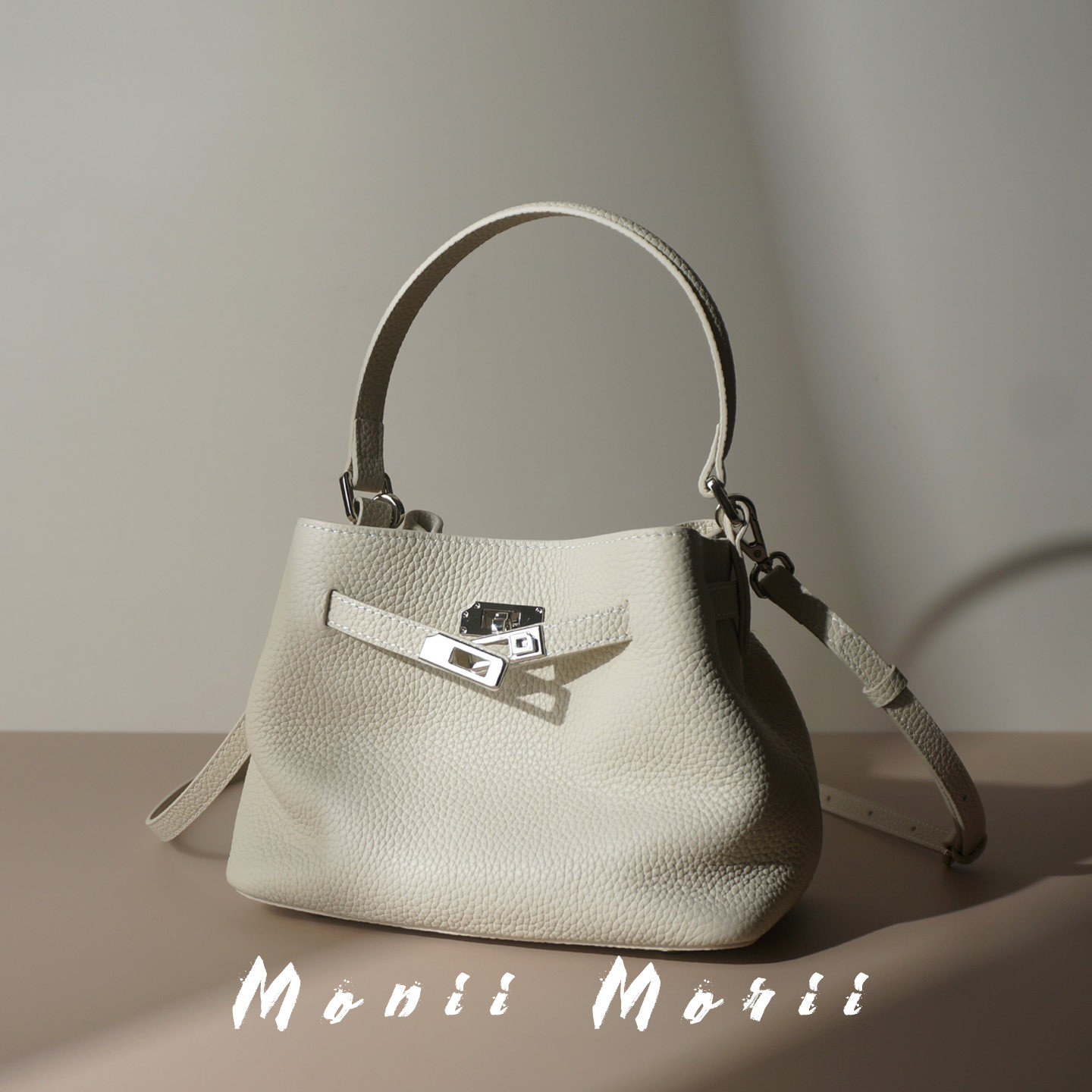 怪兽君包包2026新款水桶包真皮手拎包头层牛皮斜挎包小包包时尚潮