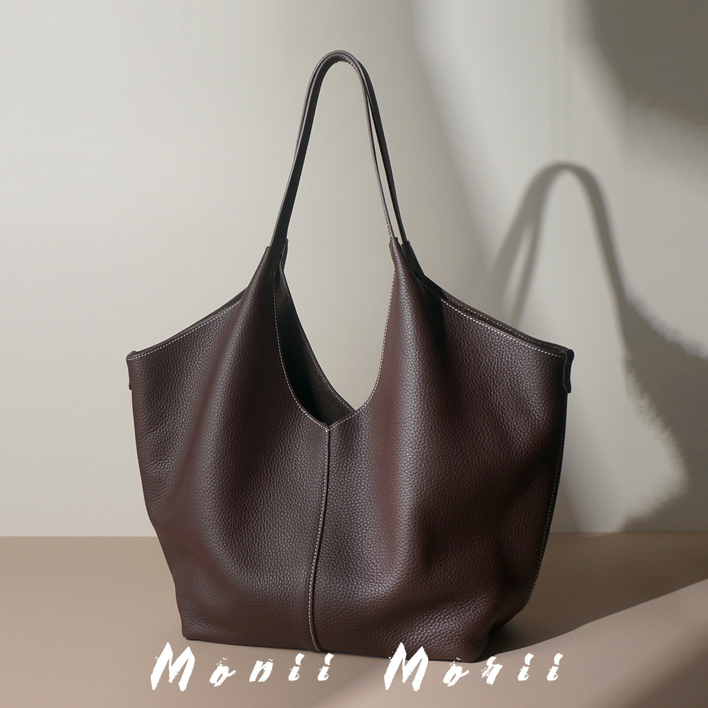 怪兽君2025新款大容量托特包真皮通勤大包包头层牛皮单肩包腋下包,箱包皮具/热销女包/男包,托特包,淘宝优惠券,粉丝福利购,淘宝优惠卷