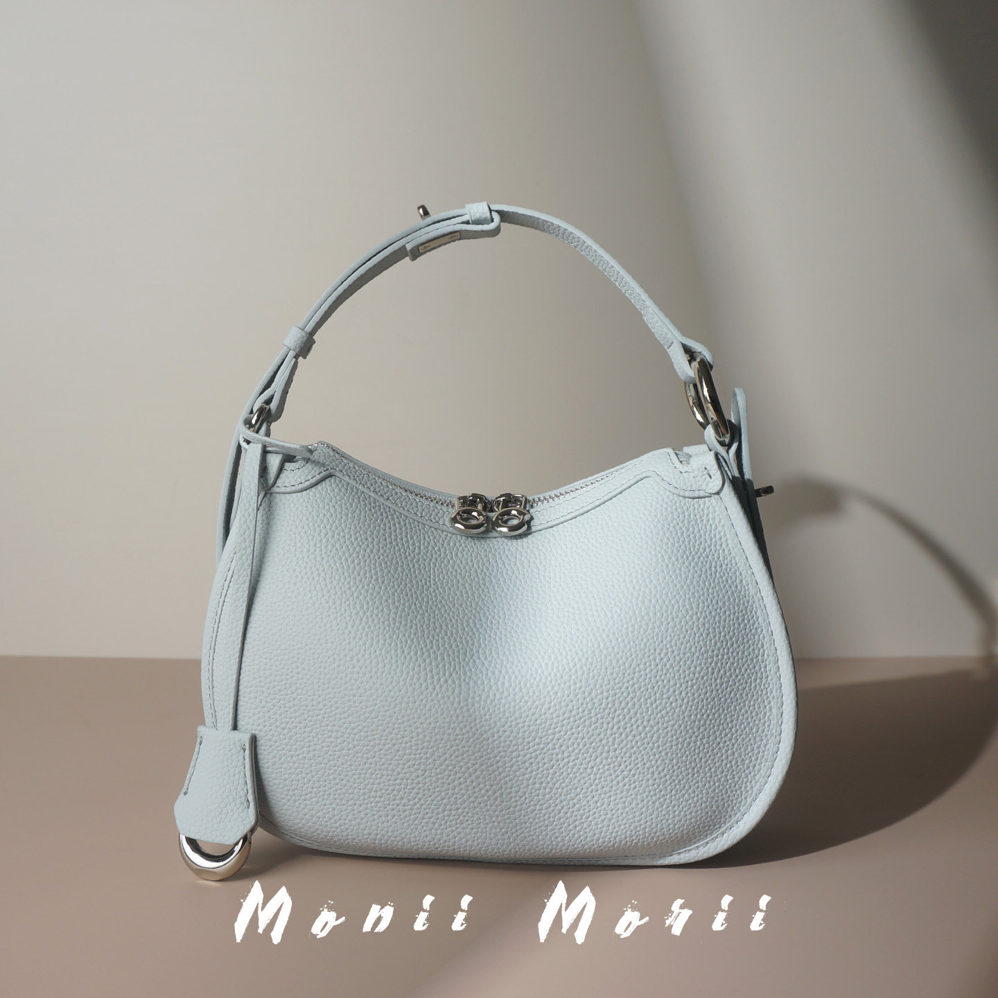 怪兽君小众法式真皮马鞍包牛皮手拎包通勤腋下包可斜挎包包2025新