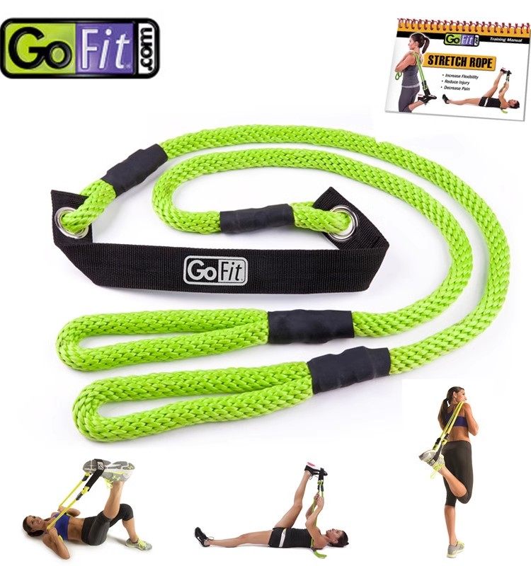 GoFit拉力绳腿部拉伸肉放松多