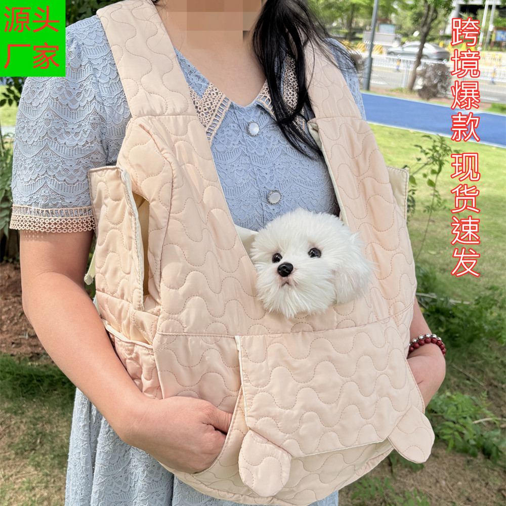 跨境宠物包猫狗外出柔软胸前包便携式狗包猫包爆款宠物背包双肩包