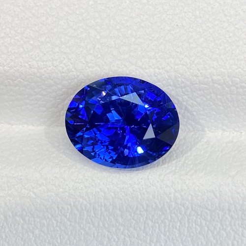 3.42ct 天然蓝宝石裸石 皇家蓝 椭圆形 GUILD认证