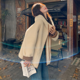 现货秋冬连帽皮毛一体加厚毛毛外套8058p195k288，女装棉衣/棉服，浙宝186