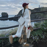 【现货】连帽宽松长款皮毛一体大衣外套2512p195k288有买家秀，女装皮草，浙宝186