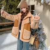 秋冬新款现货拼接立领双面穿皮毛一体外套8170p215k348，商品下架区，浙宝186