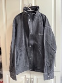 美特斯邦威男牛仔外套春秋舒适宽松立领印花牛仔上衣学院风男褂子