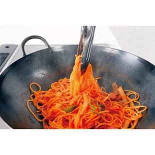 SUMMIT日本纯铁锅两耳手柄 42CM炒锅无涂层家用不易粘锅