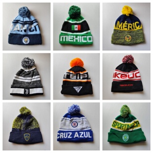 外贸原单尾货秋冬男女新款 毛球针织帽出游休闲百搭刺绣保暖毛线帽