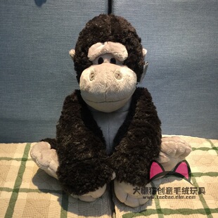 可爱大猩猩毛绒玩具黑金刚公仔玩偶布娃娃抱枕大号儿童生日礼物