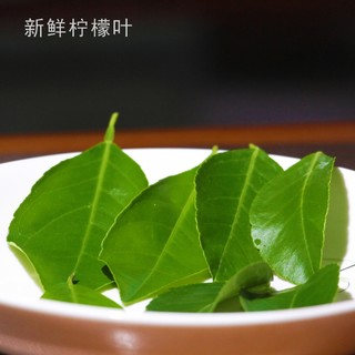 新鲜柠檬叶青柠叶香草香料酒店西餐厅摆盘花草冬阴功汤料火锅料理