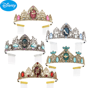 现货美国上海迪士尼贝尔睡美人美人鱼茉莉公主灰姑娘发箍皇冠