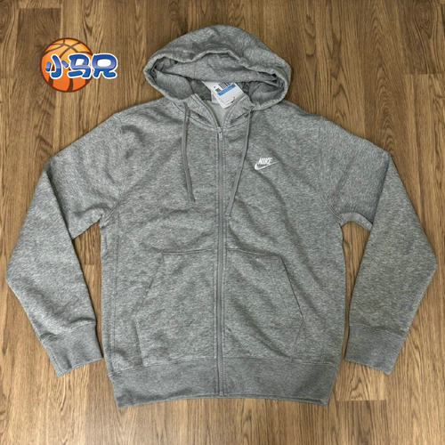 Nike/耐克男子经典刺绣加绒运动休闲拉链连帽外套BV2646-063