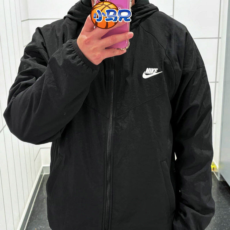 秋冬NIKE耐克男士运动服梭织加绒保暖连帽外套长袖FB8619-010 330