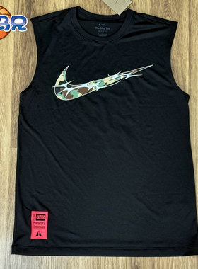 现货正品Nike耐克DRI-FIT男子速干无袖T恤印花篮球背心HM4463-010