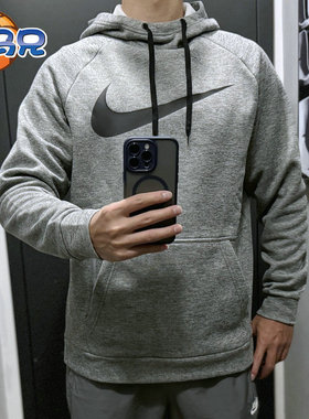 正品Nike耐克THERMA男子运动训练健身加绒保暖长袖CU6240-010 063