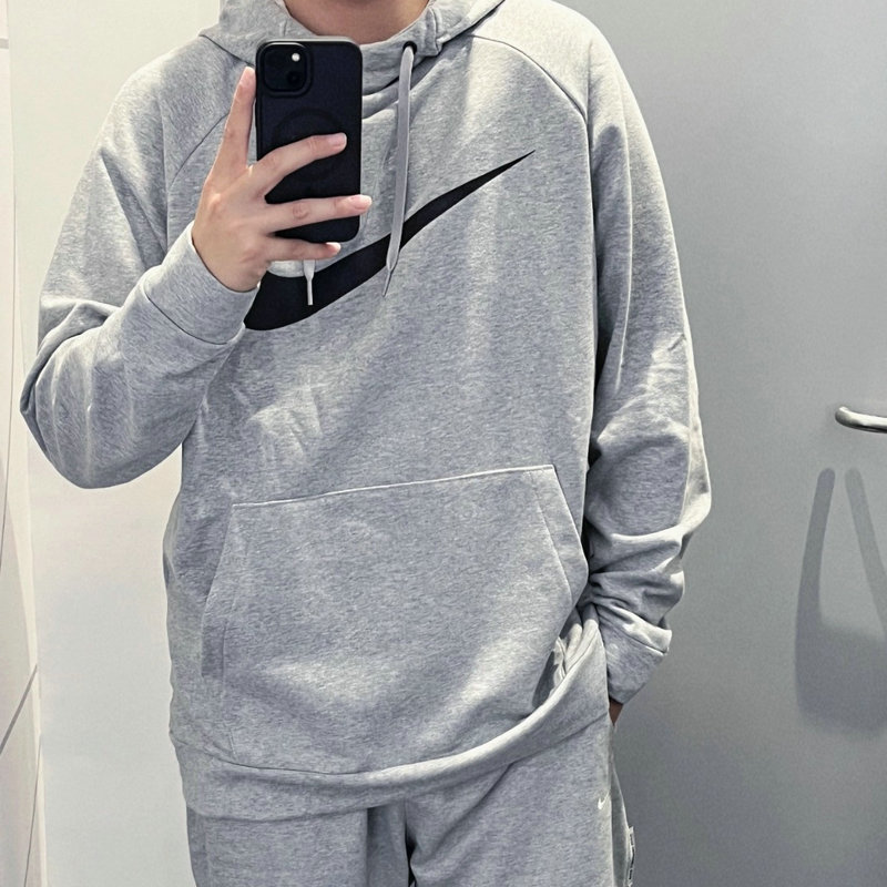 Nike耐克男子大勾印花运动休闲连帽线圈卫衣套头衫CZ2426-010 063