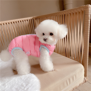 狗狗羽绒服秋冬款小型犬泰迪比熊约克夏包肚护肚子小狗宠物衣服