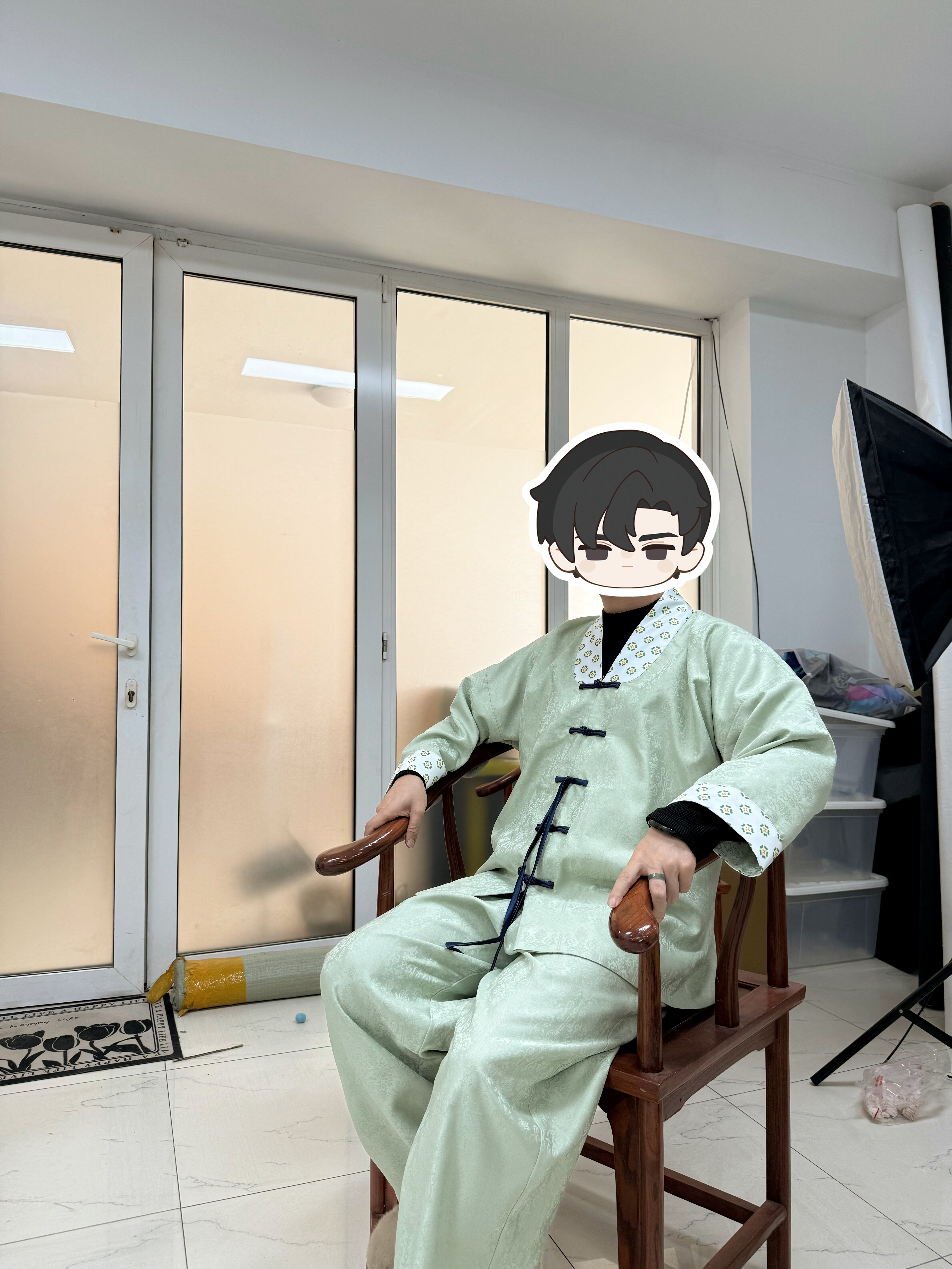 经坎同款睡衣四喜睡衣情侣古装睡衣