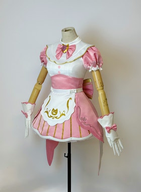 守望先锋雾子究极皮肤粉萌猫咖女仆cos服征集