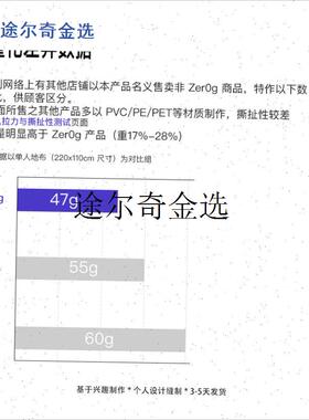 `Zer0g超轻量化41克防水t地布 Polycro帐篷地垫天幕非Tyvek粗苯