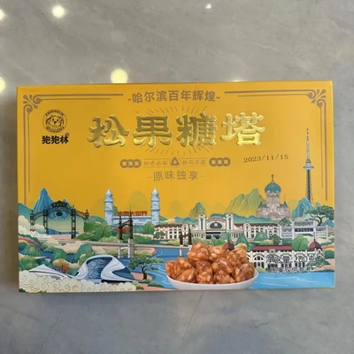 哈尔滨狍狍林松果糖塔200g