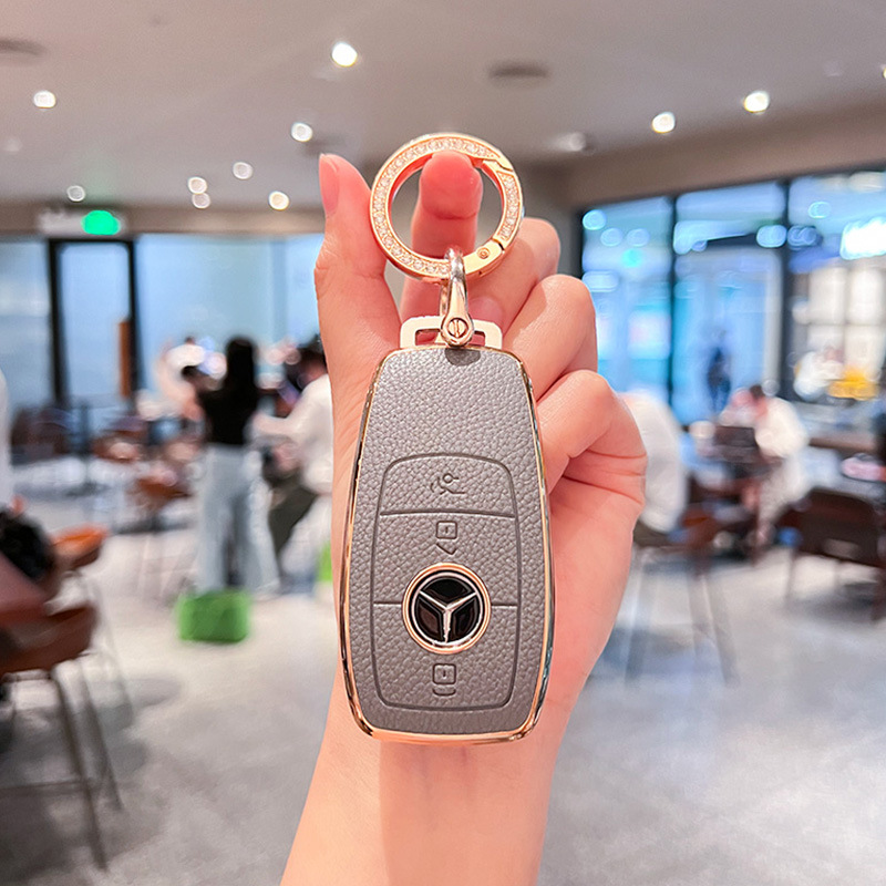 适用奔驰E300L钥匙套C260L/A200L/C200L汽车GLC300L/GLA200女壳