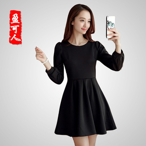盈可人新款灯笼袖高腰遮肉显瘦新娘回门敬酒服大码礼服时尚连衣裙