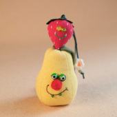 布说手作 原创梨子香包DIY材料包挂件香囊玩偶钥匙扣公仔小礼物