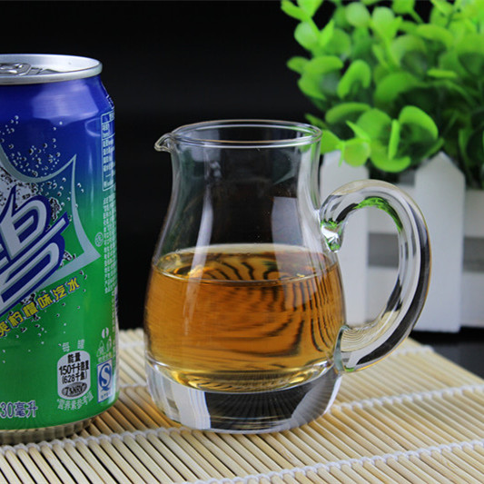 透明玻璃带把分酒器