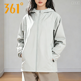 361绒里风衣女2026春季新官方正品女款宽松运动厚外套562542053A