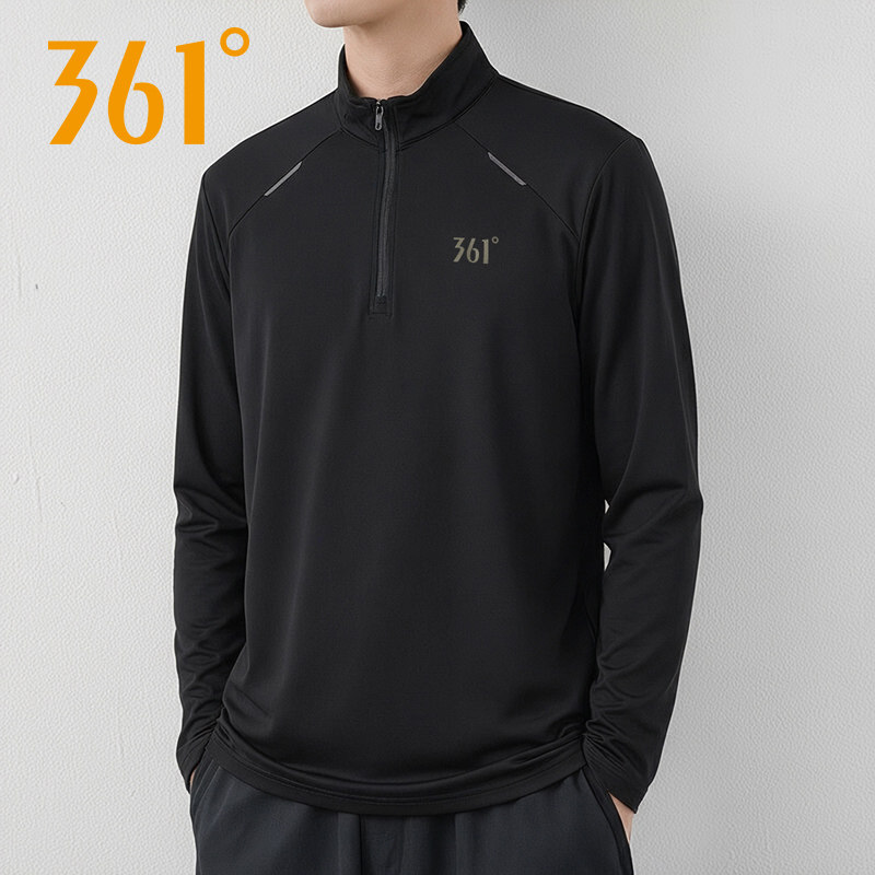 361度运动长袖t恤男立领半开领上衣华夫格卫衣秋季新品552532107,运动服/休闲服装,运动T恤,淘宝优惠券,粉丝福利购,淘宝优惠卷