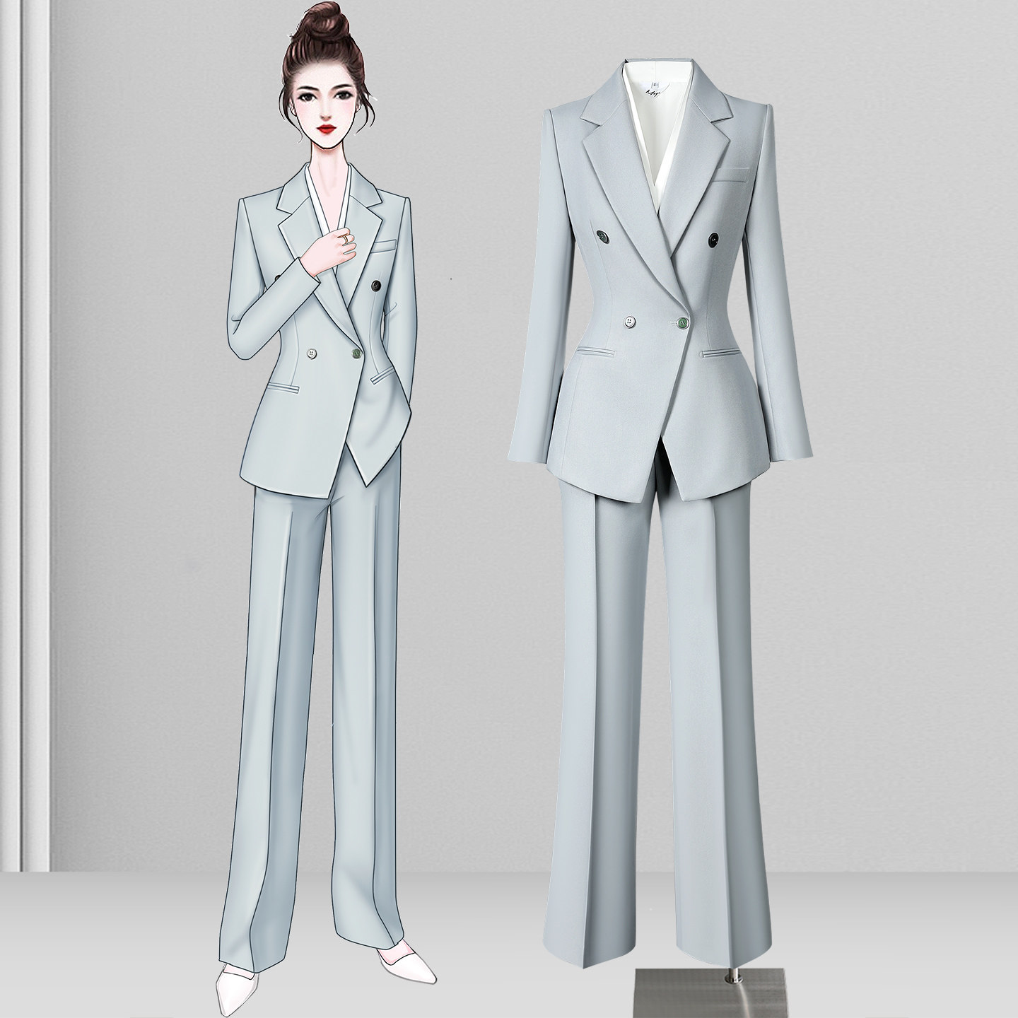 高级感西装套装女2026新款正式场合气质ol通勤面试职业正装工作服