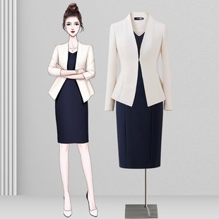 小西装外套女2025新款讲师职业套装时尚气质高端美容院工作服春秋