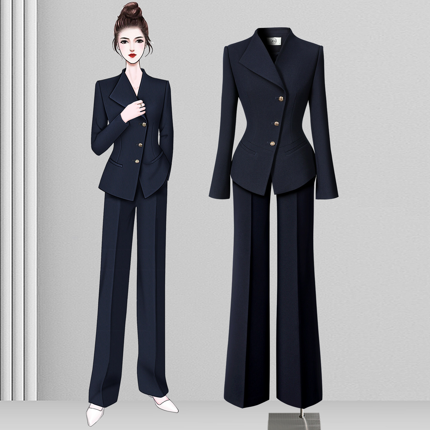 正式场合精致西装套装女2026新款高级感职业气质ol通勤轻职场正装