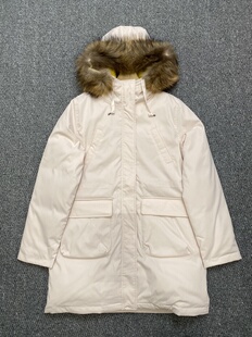 外贸日单女款加厚羽绒服防风保暖中长款户外休闲工装羽绒服