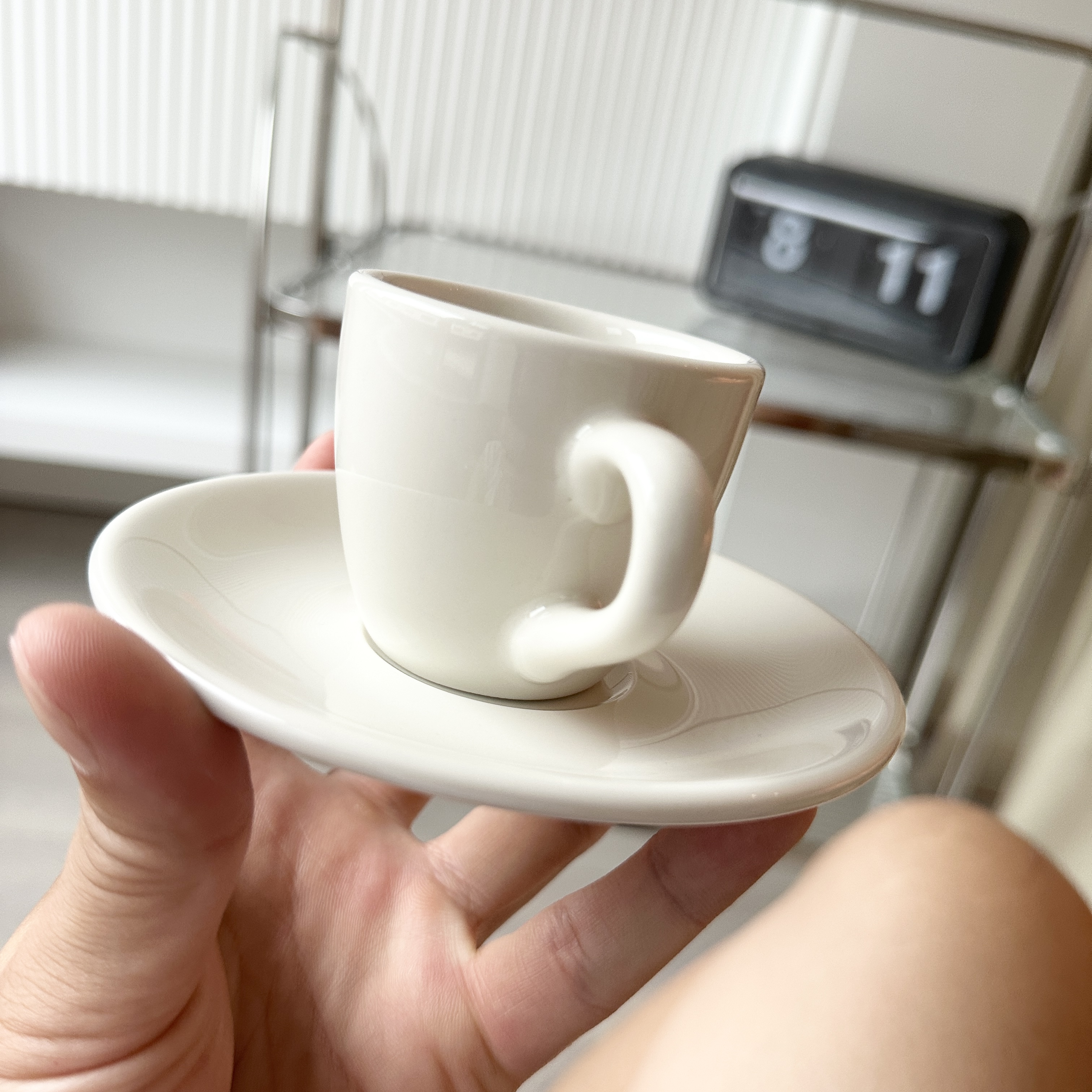 北欧风美式家用浓缩纯色拿铁杯