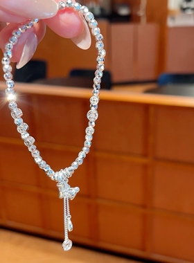 足银999纯银马上有钱碎银手链女