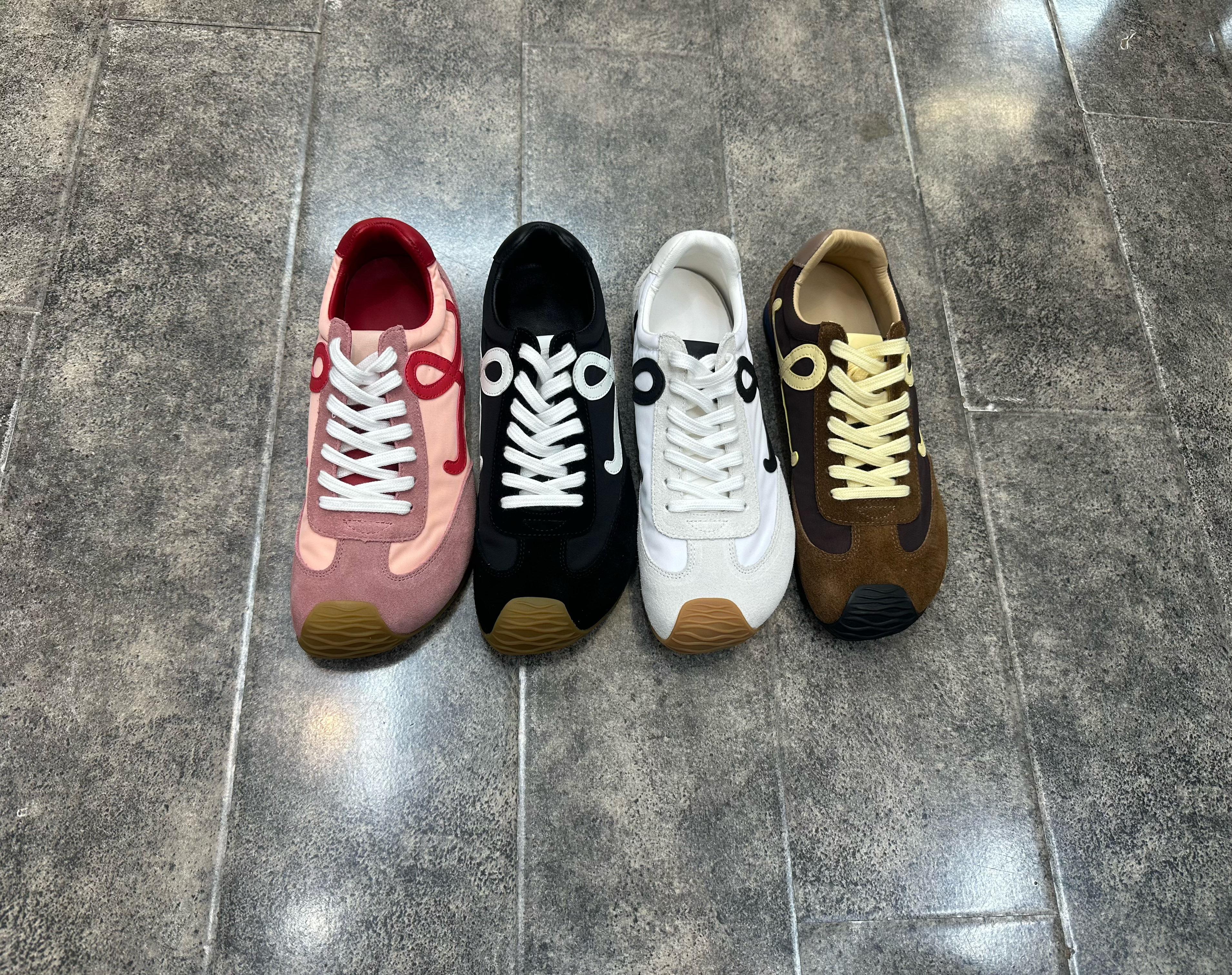 小陈记高品质设计感德训鞋 阿甘鞋撞色休闲歪头运动鞋女羊皮鞋垫