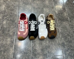 小陈记高品质设计感德训鞋 阿甘鞋撞色休闲歪头运动鞋女羊皮鞋垫