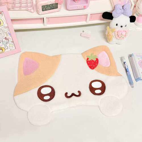 新款卡通小猫布艺桌面装饰
