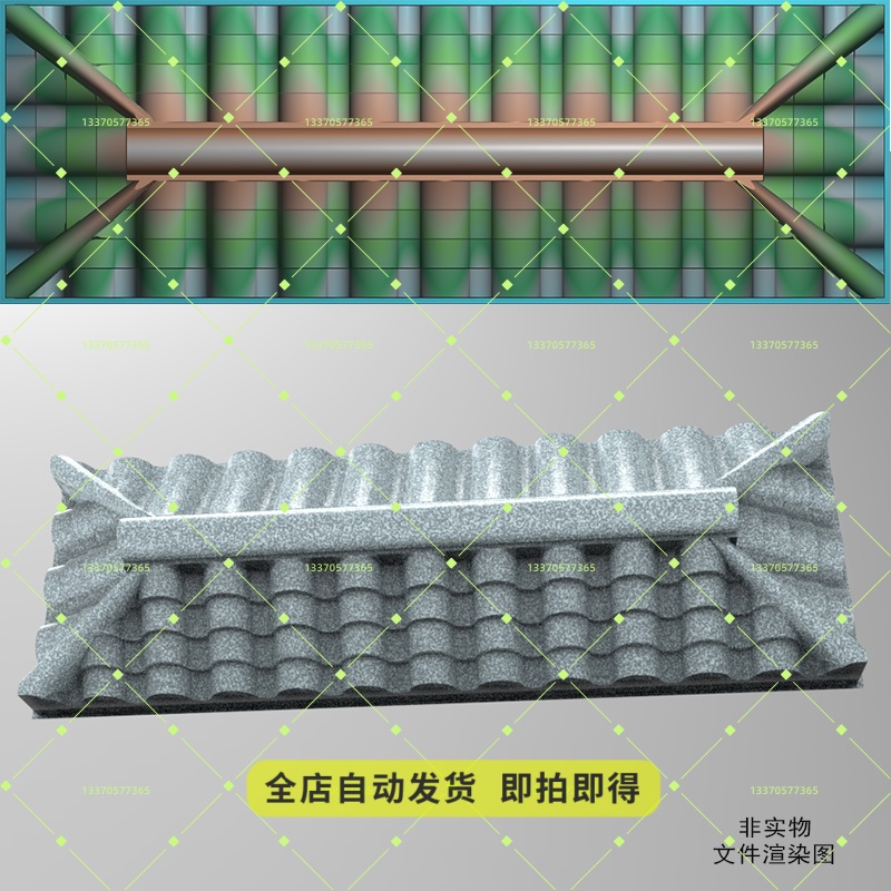 瓦片精雕图瓦房瓦勾沟瓦棚雨棚仿古雨刷墓碑组合石雕匾浮雕灰度