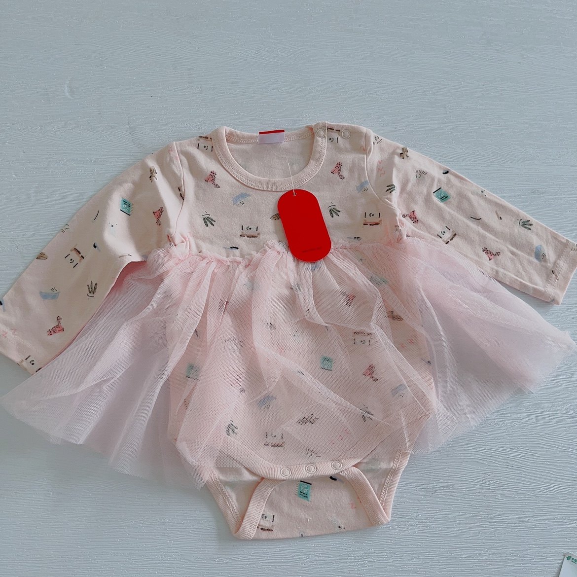 女宝婴幼儿春秋包庇衣长袖纯棉纱连身衣/爬服/哈衣