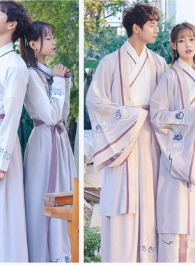 出租改良汉服男女情侣款班服中国风大学生毕业照运动会服装租赁